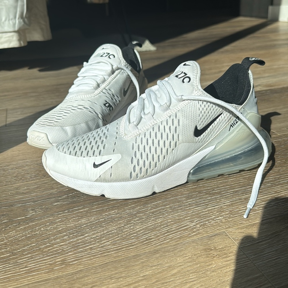 Nike Air Max 270 White Athletic Shoes